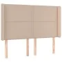 Headboard with ears cappuccino synthetic leather 147x16x118/128 cm by , Headboards and footboards - Ref: Foro24-3119535, Pric...