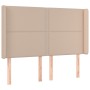 Kopfteil mit Ohren, Cappuccino-Kunstleder, 147 x 16 x 118/128 cm von , Kopf- und Fußteile - Ref: Foro24-3119535, Preis: 100,5...