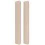 Headboard with ears cappuccino synthetic leather 147x16x118/128 cm by , Headboards and footboards - Ref: Foro24-3119535, Pric...