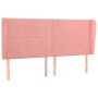 Kopfteil mit rosa Samtohren 163x23x118/128 cm von , Kopf- und Fußteile - Ref: Foro24-3117875, Preis: 121,47 €, Rabatt: %