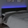 Black fabric headboard with LED 200x5x78/88 cm by , Headboards and footboards - Ref: Foro24-3121496, Price: 56,45 €, Discount: %