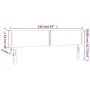 Headboard with LED in taupe gray fabric 160x5x78/88 cm by , Headboards and footboards - Ref: Foro24-3121482, Price: 60,33 €, ...