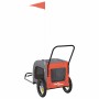 Remolque de bicicleta para mascotas Naranja y Gris en Cochecitos para mascotas | Comprar online en Foro24