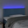 LED-Kopfteil aus blauem Samt, 100 x 5 x 78/88 cm von , Kopf- und Fußteile - Ref: Foro24-3121518, Preis: 48,90 €, Rabatt: %