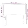 LED-Kopfteil aus blauem Samt, 100 x 5 x 78/88 cm von , Kopf- und Fußteile - Ref: Foro24-3121518, Preis: 48,90 €, Rabatt: %