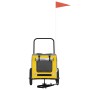 Remolque de bicicleta para mascotas Amarillo y Gris en Cochecitos para mascotas | Comprar online en Foro24