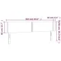 Cabecero con LED de tela gris claro 163x16x78/88 cm de , Cabeceros y pies de cama - Ref: Foro24-3123102, Precio: 60,33 €, Des...