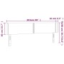 Kopfteil aus cremefarbenem Stoff mit LED 203x16x78/88 cm von , Kopf- und Fußteile - Ref: Foro24-3123123, Preis: 66,16 €, Raba...