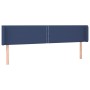 Kopfteil aus blauem Stoff mit LED 183x16x78/88 cm von , Kopf- und Fußteile - Ref: Foro24-3123116, Preis: 64,76 €, Rabatt: %