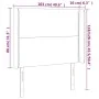 Black fabric headboard with LED 103x16x118/128 cm by , Headboards and footboards - Ref: Foro24-3123900, Price: 73,69 €, Disco...