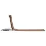 Folding beach mats 2 units steel and brown fabric by vidaXL, Loungers - Ref: Foro24-44331, Price: 48,58 €, Discount: %