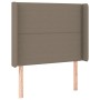 Headboard with LED in taupe gray fabric 103x16x118/128 cm by , Headboards and footboards - Ref: Foro24-3123902, Price: 69,60 ...