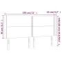 Kopfteil aus blauem Stoff mit LED 183x16x118/128 cm von , Kopf- und Fußteile - Ref: Foro24-3123928, Preis: 105,94 €, Rabatt: %