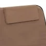 Folding beach mats 2 units steel and brown fabric by vidaXL, Loungers - Ref: Foro24-44331, Price: 48,58 €, Discount: %