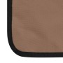 Folding beach mats 2 units steel and brown fabric by vidaXL, Loungers - Ref: Foro24-44331, Price: 40,78 €, Discount: %