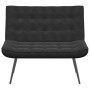Banco de terciopelo negro 110x74x84 cm en Bancos | Comprar online en Foro24