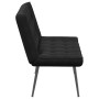 Banco de terciopelo negro 110x74x84 cm en Bancos | Comprar online en Foro24