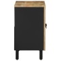 Armario de lavabo de baño madera maciza mango negro 62x33x58 cm en Muebles de baño | Comprar online en Foro24