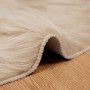 Alfombra de Imitación de Piel de Oveja Tafalla Beige Ø 200 cm en Alfombras | Comprar online en Foro24