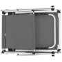 Folding lounger with aluminum and gray textilene roof by vidaXL, Loungers - Ref: Foro24-44335, Price: 136,50 €, Discount: %