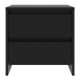 Mesita de noche madera de ingeniería negro 45x34,5x44,5 cm de vidaXL, Mesitas de noche - Ref: Foro24-809847, Precio: 43,23 €
