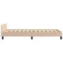 Cappuccino synthetic leather headboard bed frame 90x190 cm by , Beds and slatted bases - Ref: Foro24-3125487, Price: 134,29 €...