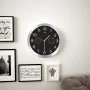 Quartz wall clock hygrometer and thermometer 30 cm black by vidaXL, Wall clocks - Ref: Foro24-50624, Price: 28,75 €, Discount: %