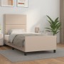 Estructura de cama cabecero cuero sintético capuchino 90x200 cm de , Camas y somieres - Ref: Foro24-3125493, Precio: 149,87 €...