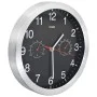 Quartz wall clock hygrometer and thermometer 30 cm black by vidaXL, Wall clocks - Ref: Foro24-50624, Price: 28,75 €, Discount: %