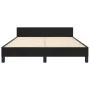 Estructura de cama con cabecero de terciopelo negro 140x190 cm de , Camas y somieres - Ref: Foro24-3125692, Precio: 202,92 €,...