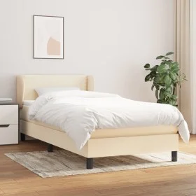 Boxspringbett mit cremefarbener Stoffmatratze 80x200 cm von , Betten und Lattenroste - Ref: Foro24-3126122, Preis: 303,84 €, ...