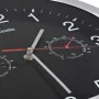 Quartz wall clock hygrometer and thermometer 30 cm black by vidaXL, Wall clocks - Ref: Foro24-50624, Price: 28,75 €, Discount: %