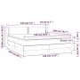 Box spring bed with black fabric mattress 180x200 cm by , Beds and slatted bases - Ref: Foro24-3126183, Price: 544,92 €, Disc...