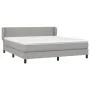 Box spring bed with light gray fabric mattress 180x200 cm by , Beds and slatted bases - Ref: Foro24-3126181, Price: 525,12 €,...