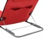 Faltbare Strandmatte 2 Einheiten Stahl und roter Stoff von vidaXL, Liegen - Ref: Foro24-44329, Preis: 46,84 €, Rabatt: %