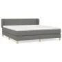 Box spring bed with dark gray fabric mattress 180x200 cm by , Beds and slatted bases - Ref: Foro24-3126742, Price: 584,96 €, ...
