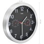 Quartz wall clock hygrometer and thermometer 30 cm black by vidaXL, Wall clocks - Ref: Foro24-50624, Price: 29,21 €, Discount: %