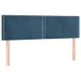 Box spring bed with dark blue velvet mattress 140x200 cm by , Beds and slatted bases - Ref: Foro24-3127437, Price: 429,01 €, ...