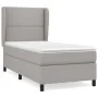 Box spring bed with light gray fabric mattress 80x200 cm by , Beds and slatted bases - Ref: Foro24-3127837, Price: 303,92 €, ...