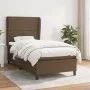 Cama box spring con colchón tela marrón oscuro 90x200 cm de , Camas y somieres - Ref: Foro24-3127856, Precio: 330,11 €, Descu...