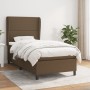 Cama box spring con colchón tela marrón oscuro 90x200 cm de , Camas y somieres - Ref: Foro24-3127856, Precio: 354,68 €, Descu...
