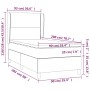Box spring bed with taupe gray fabric mattress 90x200 cm by , Beds and slatted bases - Ref: Foro24-3128417, Price: 368,94 €, ...