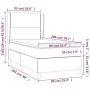 Box spring bed with taupe gray fabric mattress 90x200 cm by , Beds and slatted bases - Ref: Foro24-3128417, Price: 361,71 €, ...