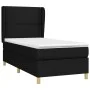 Box spring bed with black fabric mattress 90x200 cm by , Beds and slatted bases - Ref: Foro24-3128415, Price: 307,78 €, Disco...