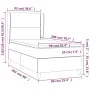 Box spring bed with black fabric mattress 90x200 cm by , Beds and slatted bases - Ref: Foro24-3128415, Price: 307,78 €, Disco...
