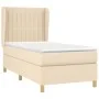 Box spring bed with cream fabric mattress 80x200 cm by , Beds and slatted bases - Ref: Foro24-3128642, Price: 340,95 €, Disco...
