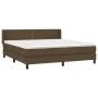 Boxspringbett mit dunkelbrauner Stoffmatratze 180x200 cm von , Betten und Lattenroste - Ref: Foro24-3129652, Preis: 521,23 €,...