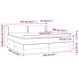 Cama box spring con colchón tela marrón oscuro 160x200 cm de , Camas y somieres - Ref: Foro24-3129644, Precio: 489,26 €, Desc...