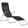 Folding sun loungers 2 units black textilene by vidaXL, Loungers - Ref: Foro24-44338, Price: 143,88 €, Discount: %