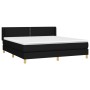 Box spring bed with black fabric mattress 180x200 cm by , Beds and slatted bases - Ref: Foro24-3130211, Price: 537,43 €, Disc...